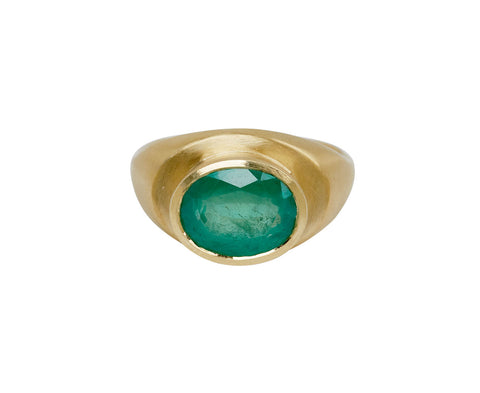 Elizabeth Street Zambian Emerald Ring