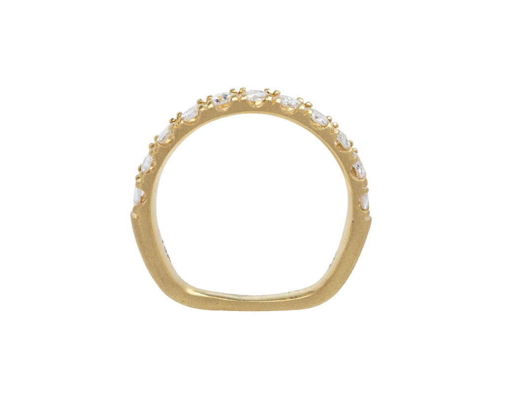 Rose Cut Diamond Euro Band