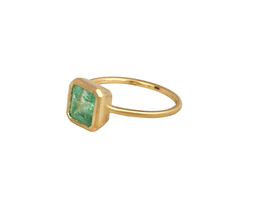 Mint Green Colombian Emerald Ring