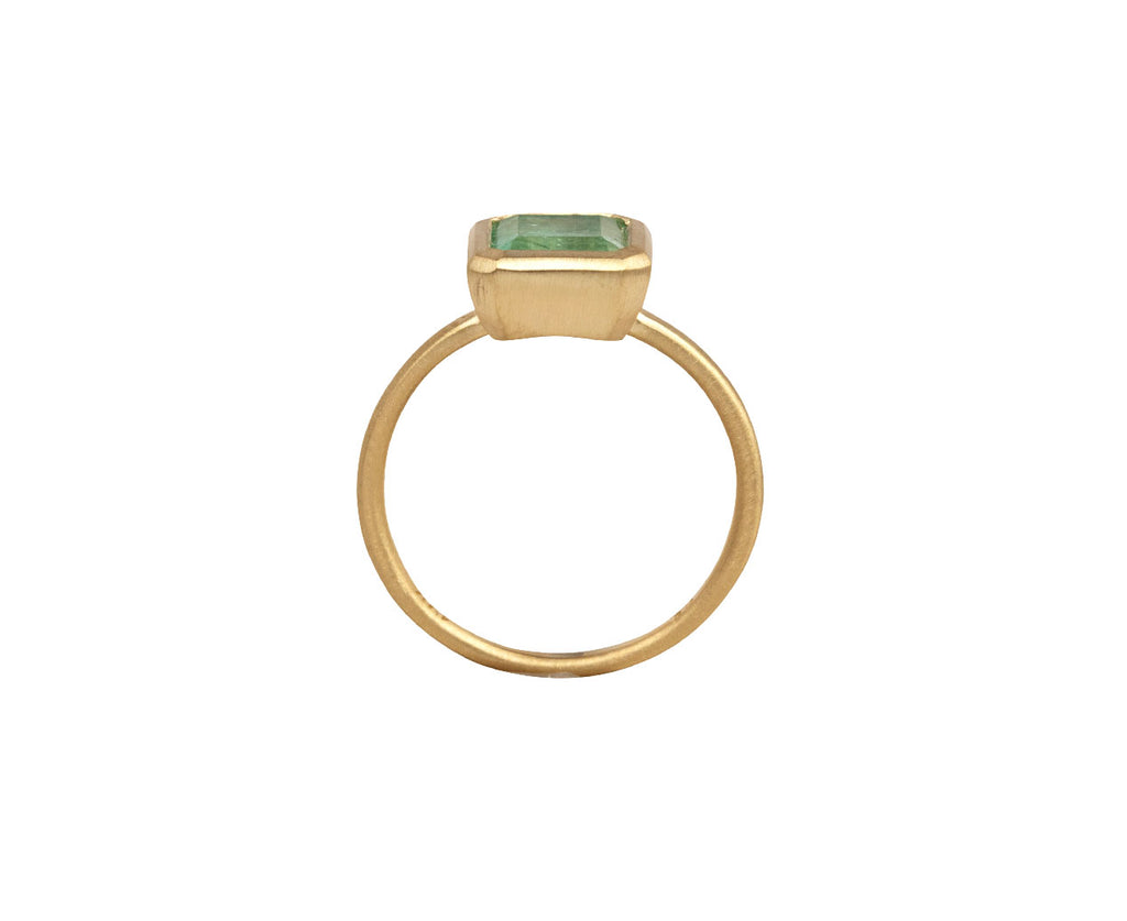 Mint Green Colombian Emerald Ring