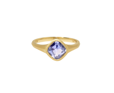 Elizabeth Street Cornflower Blue Sapphire Signet Ring