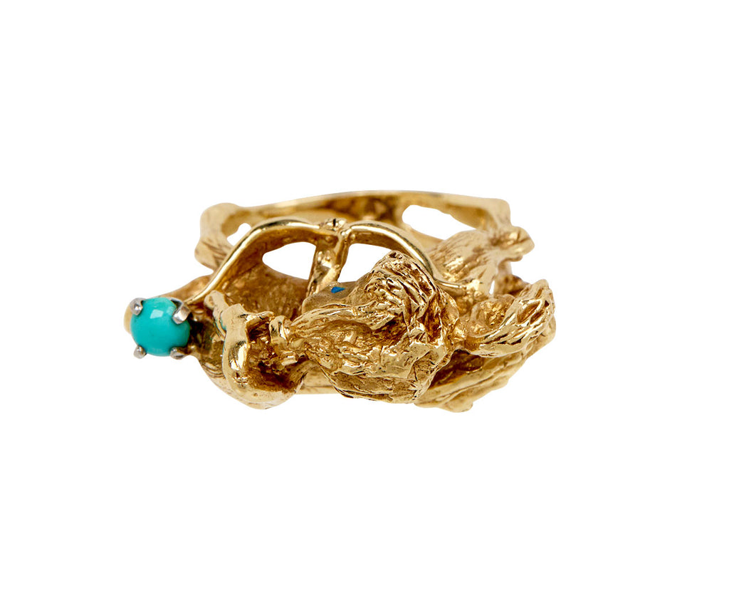 Turquoise William Ruser Sagittarius Ring