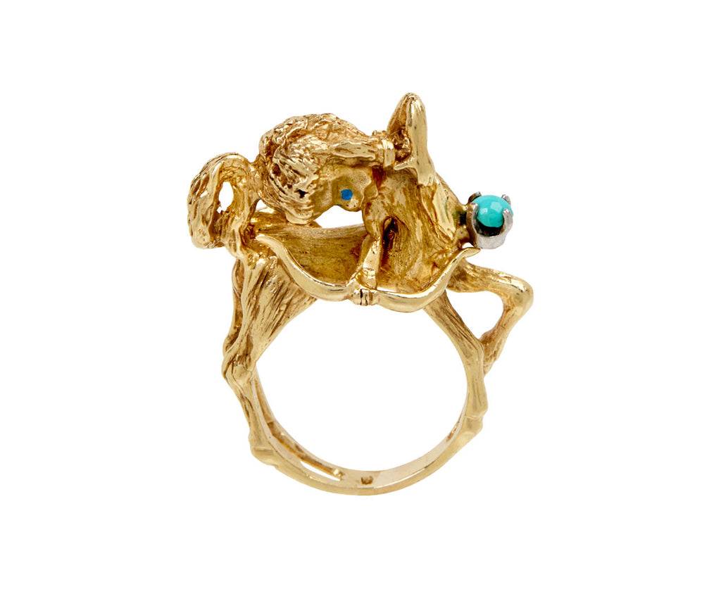 Turquoise William Ruser Sagittarius Ring