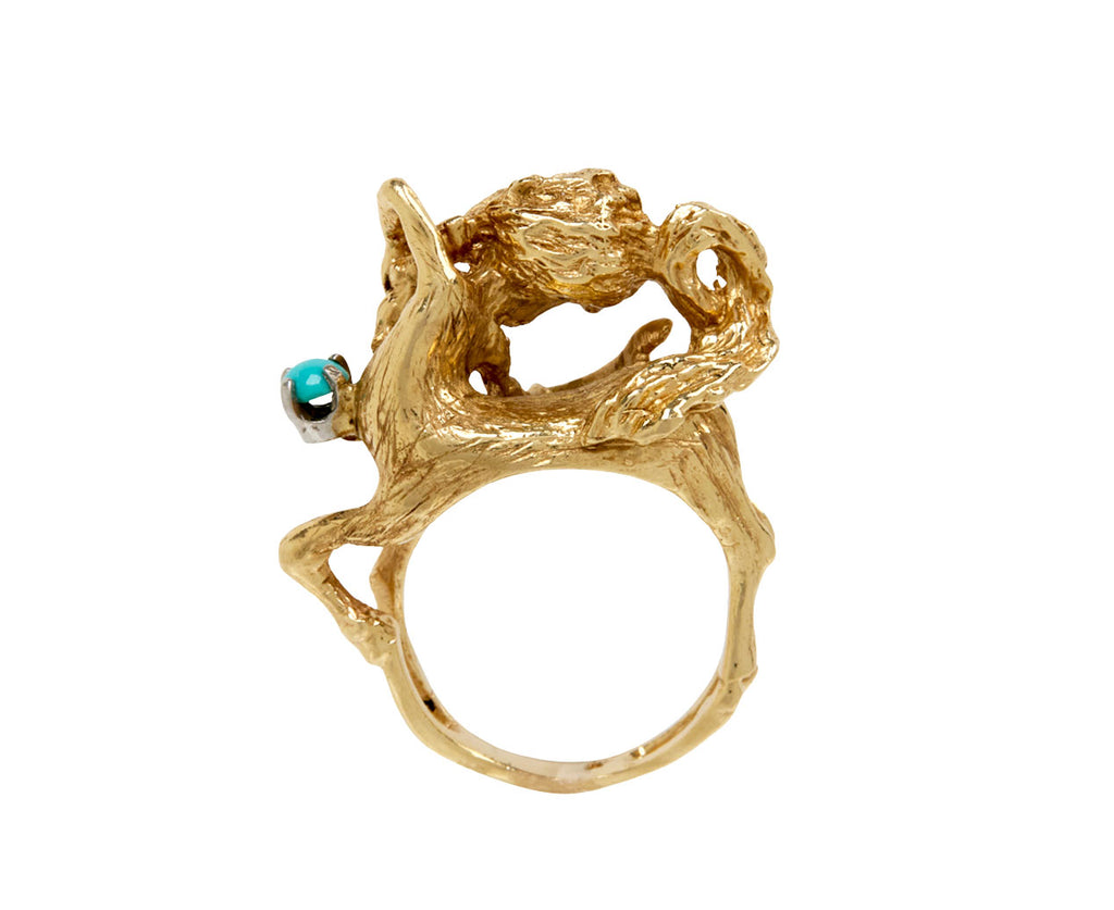 Turquoise William Ruser Sagittarius Ring