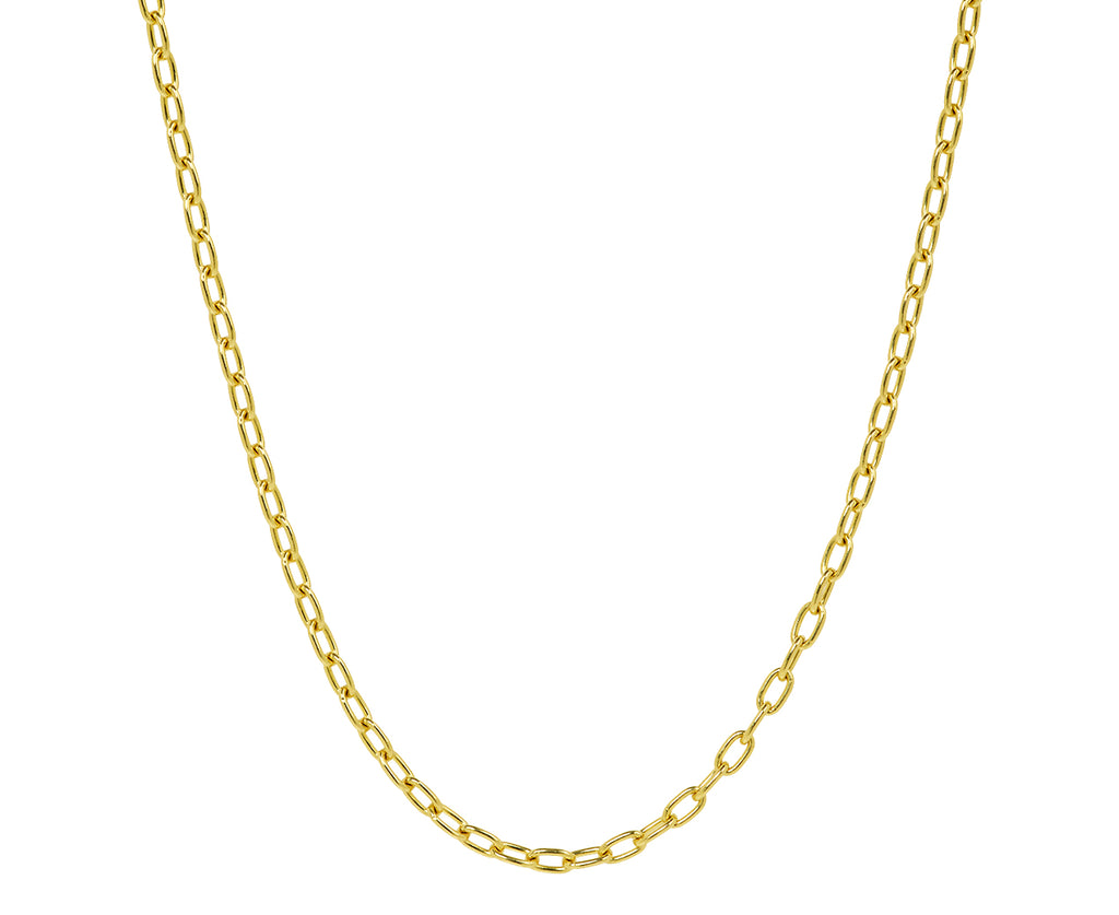 Stephanie Windsor 16" Solid Oval Link Chain Necklace