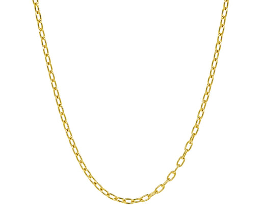 Stephanie Windsor 16" Solid Oval Link Chain Necklace
