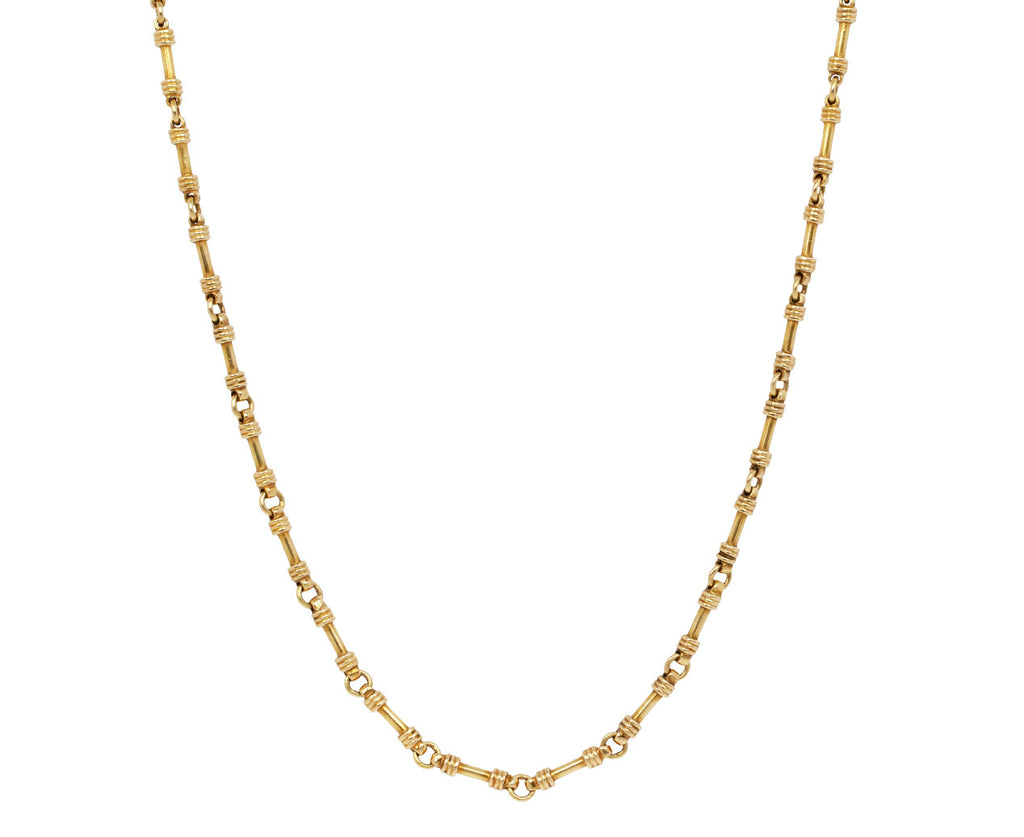 Vintage Barrel Link Chain Necklace