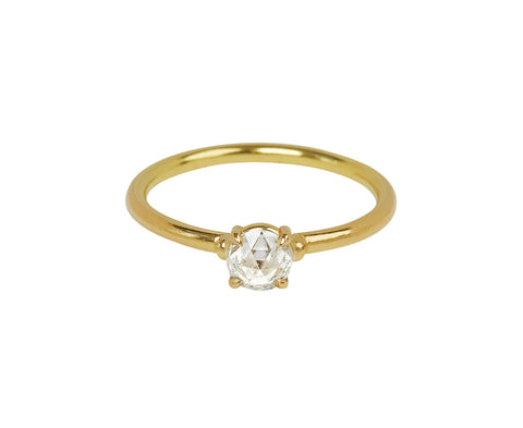 Recycled Rose Cut Diamond Solitaire - TWISTonline 