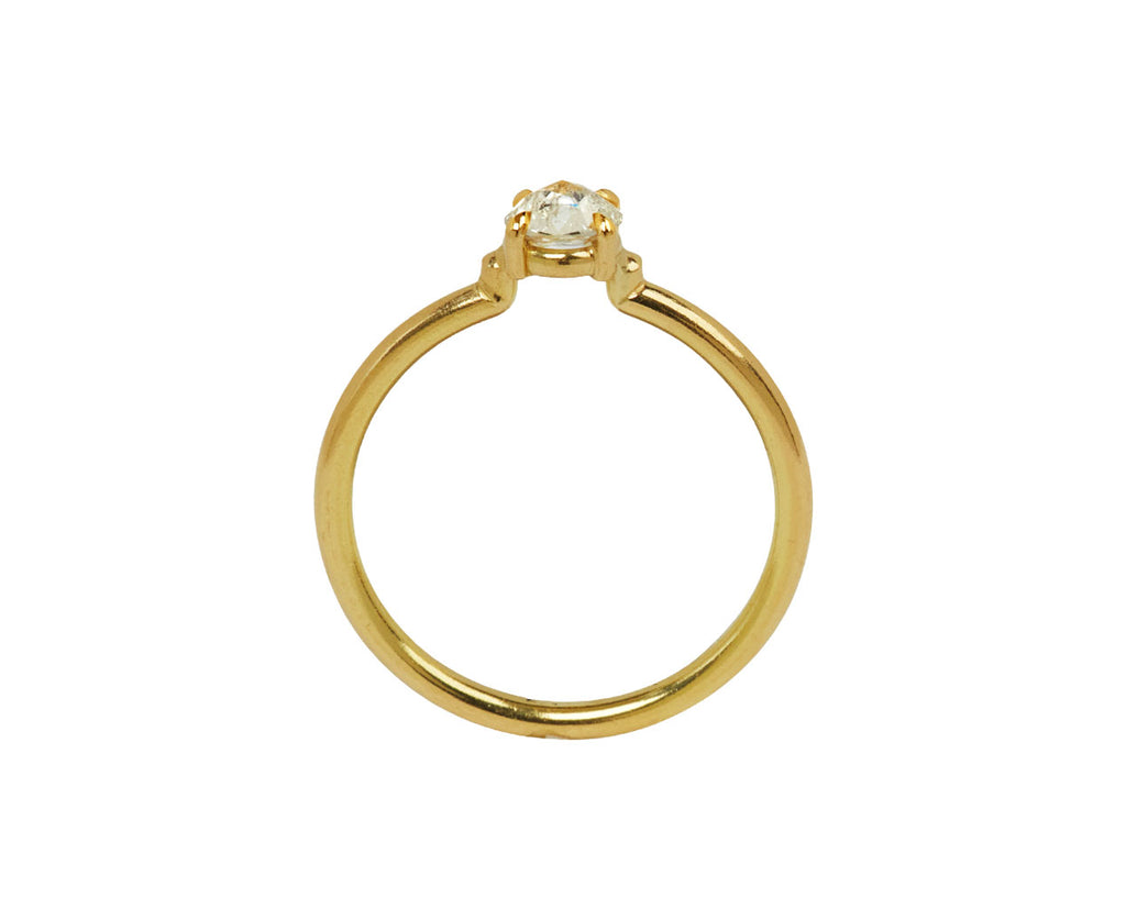 Recycled Rose Cut Diamond Solitaire - TWISTonline 