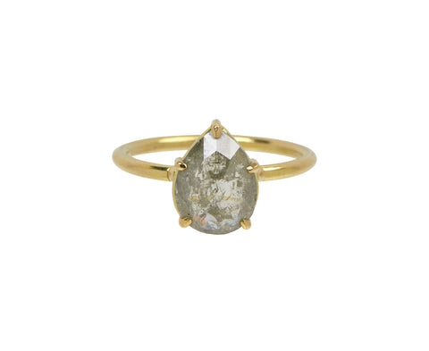 Icy Pear Shaped Diamond Solitaire