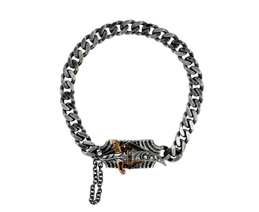 Sevan Bicakci Black Diamond Sword Chain Bracelet