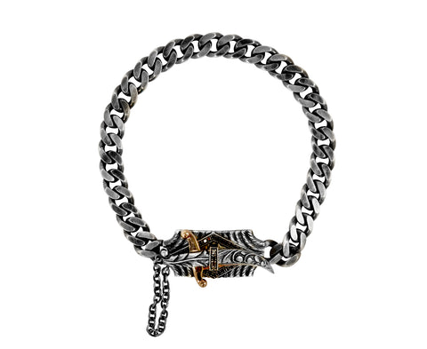 Sevan Bicakci Black Diamond Sword Chain Bracelet