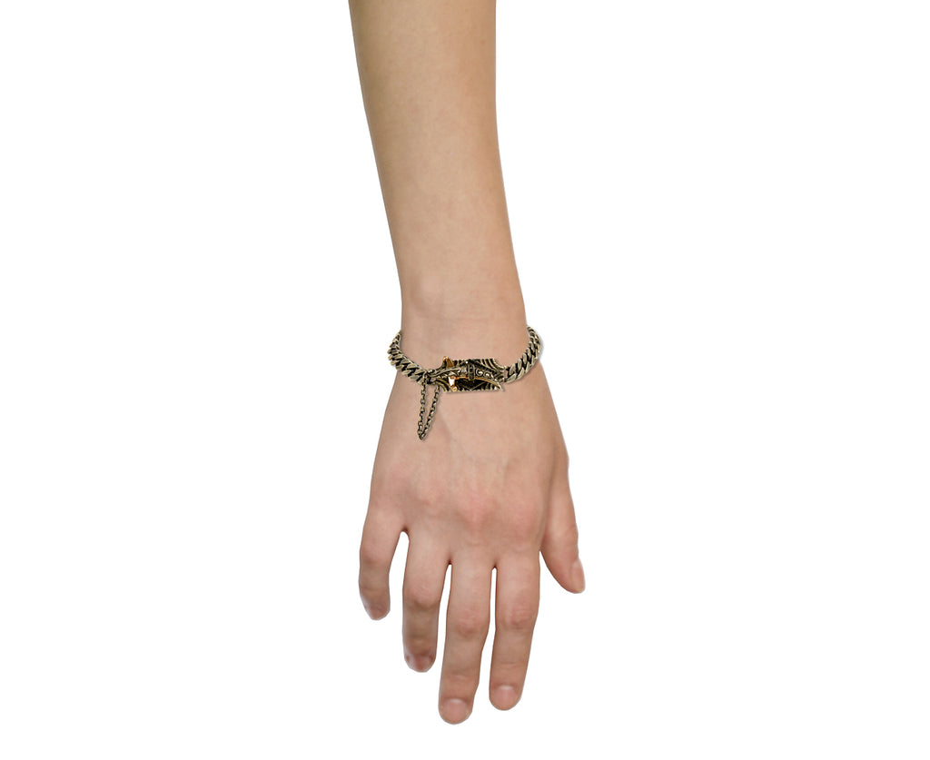Black Diamond Sword Chain Bracelet