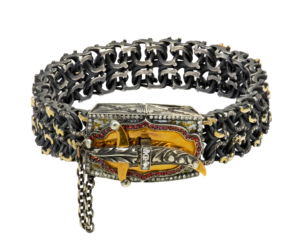 Silver Chain Link with Dagger Clasp Bracelet - TWISTonline 