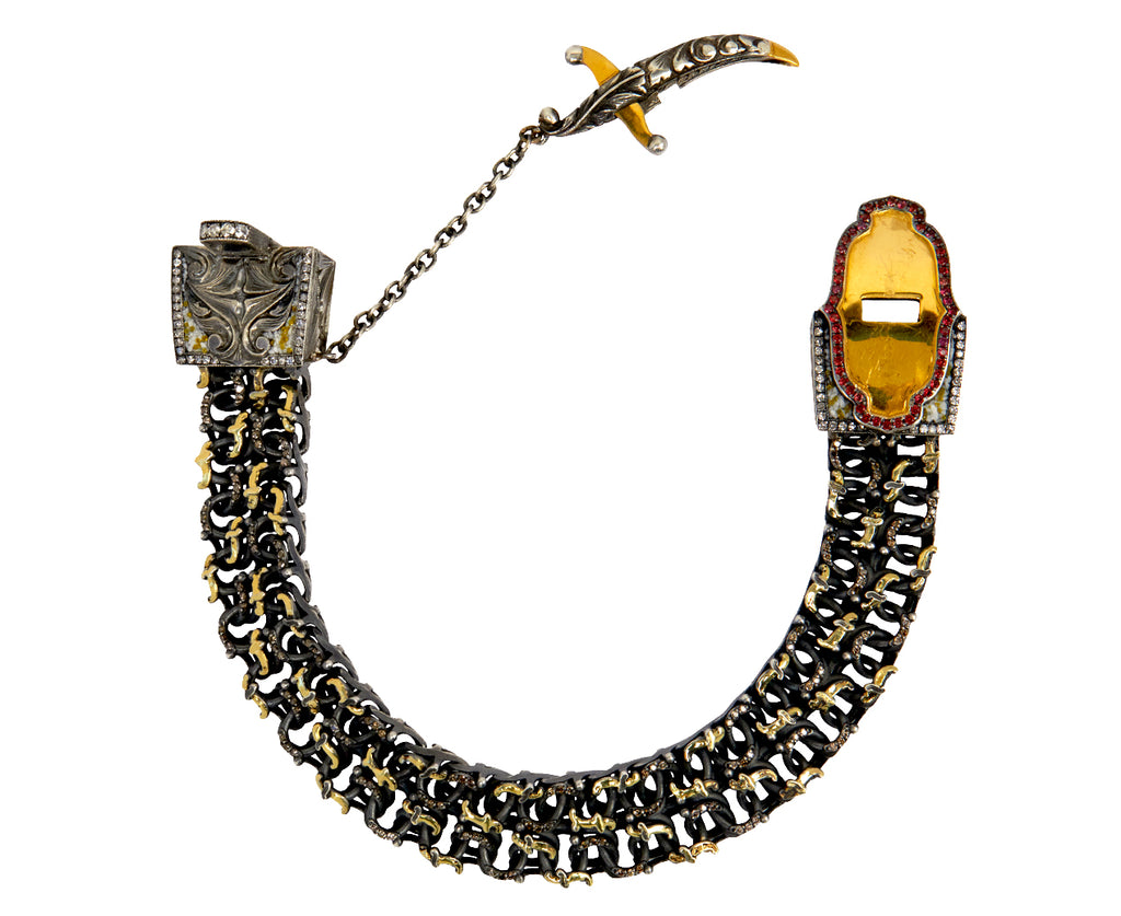 Silver Chain Link with Dagger Clasp Bracelet - TWISTonline 