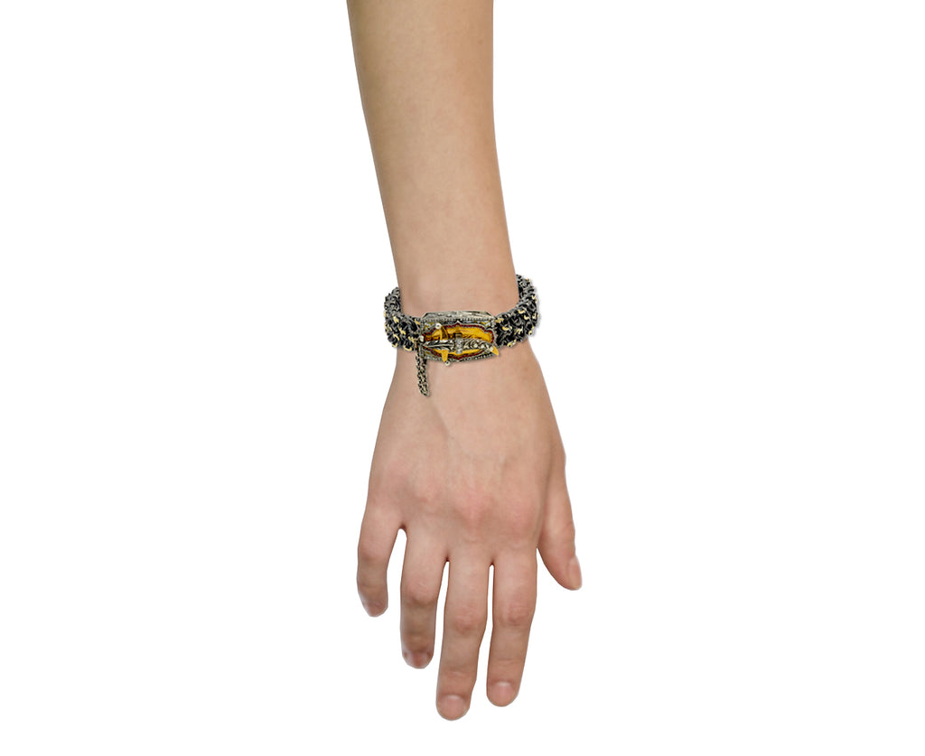 Silver Chain Link with Dagger Clasp Bracelet - TWISTonline 
