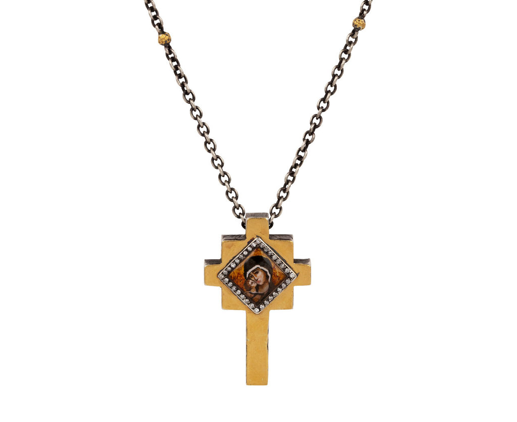Dove in Flight Cross Necklace