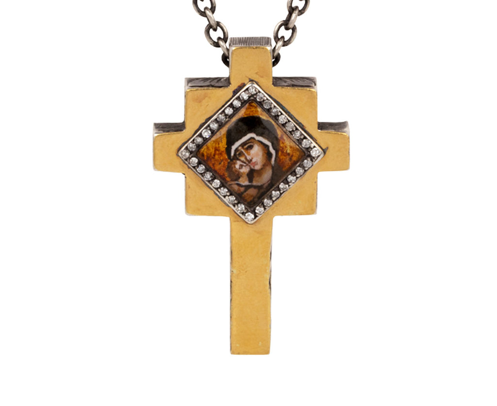 Dove in Flight Cross Necklace
