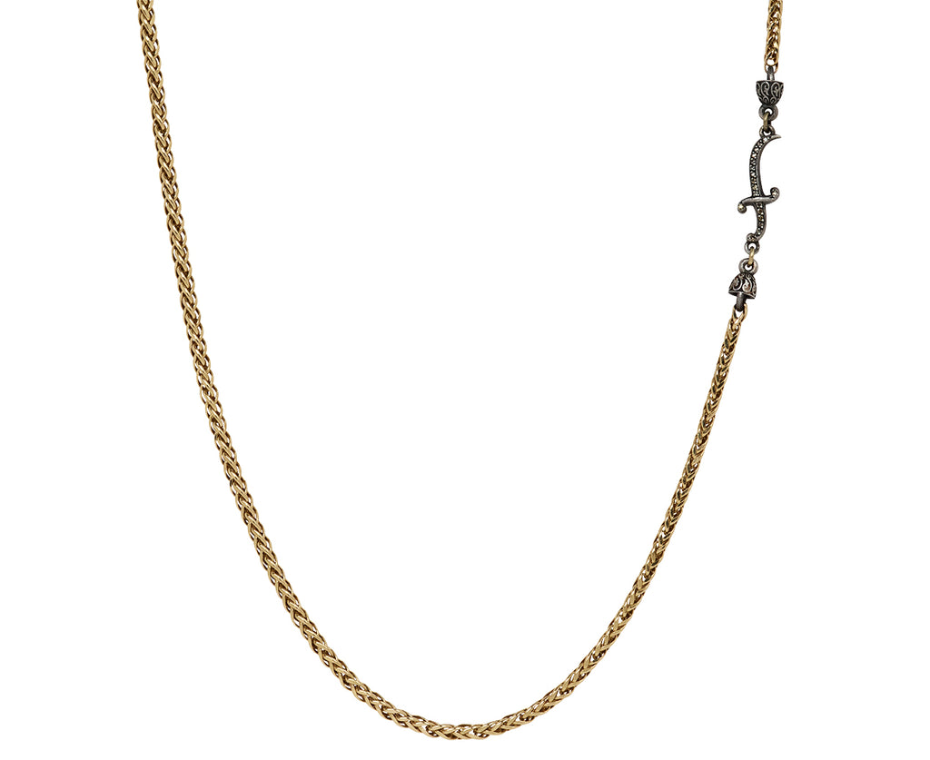 Gold Dagger Clasp Necklace