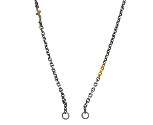 Sevan Bicakci 18" Sterling Silver and Gold Open Ended Chain ONLY
