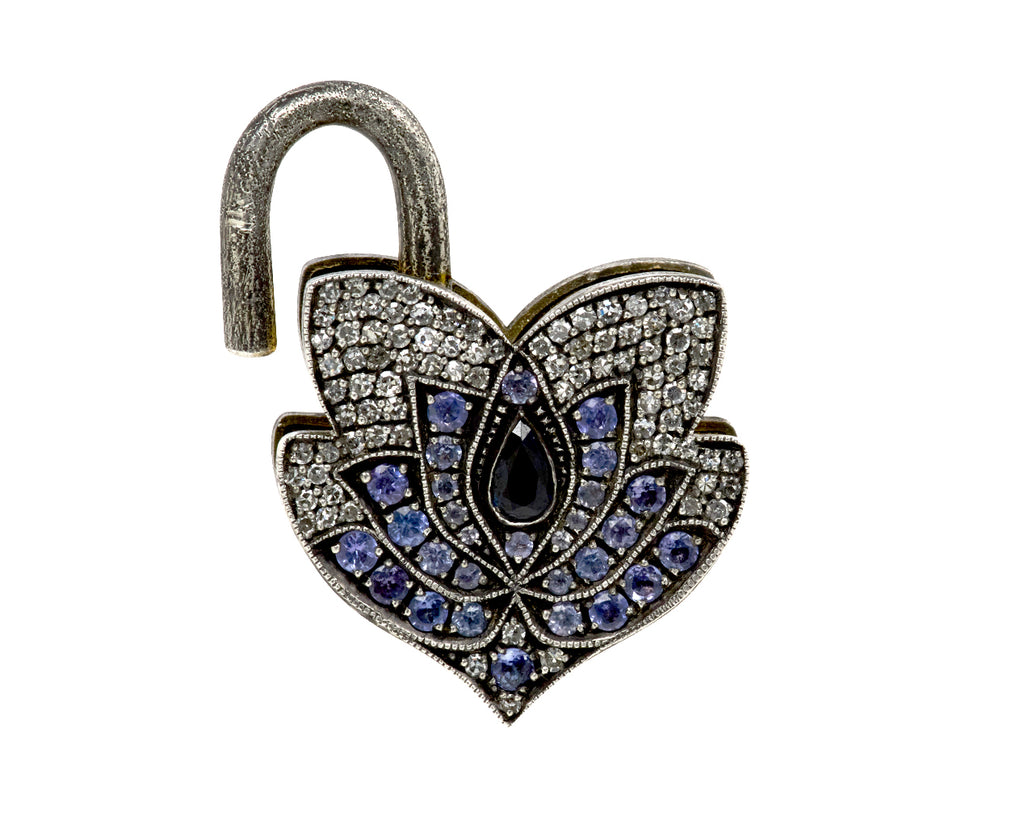 Tanzanite Flower Shaped Padlock ONLY