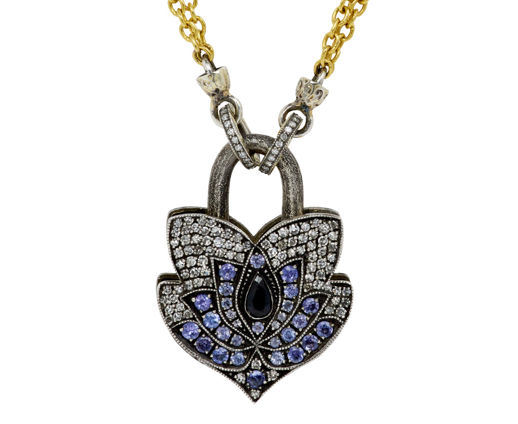 Tanzanite Flower Shaped Padlock ONLY