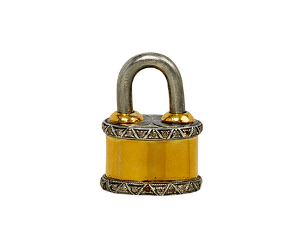 Gold Barrel Padlock Pendant ONLY - TWISTonline 