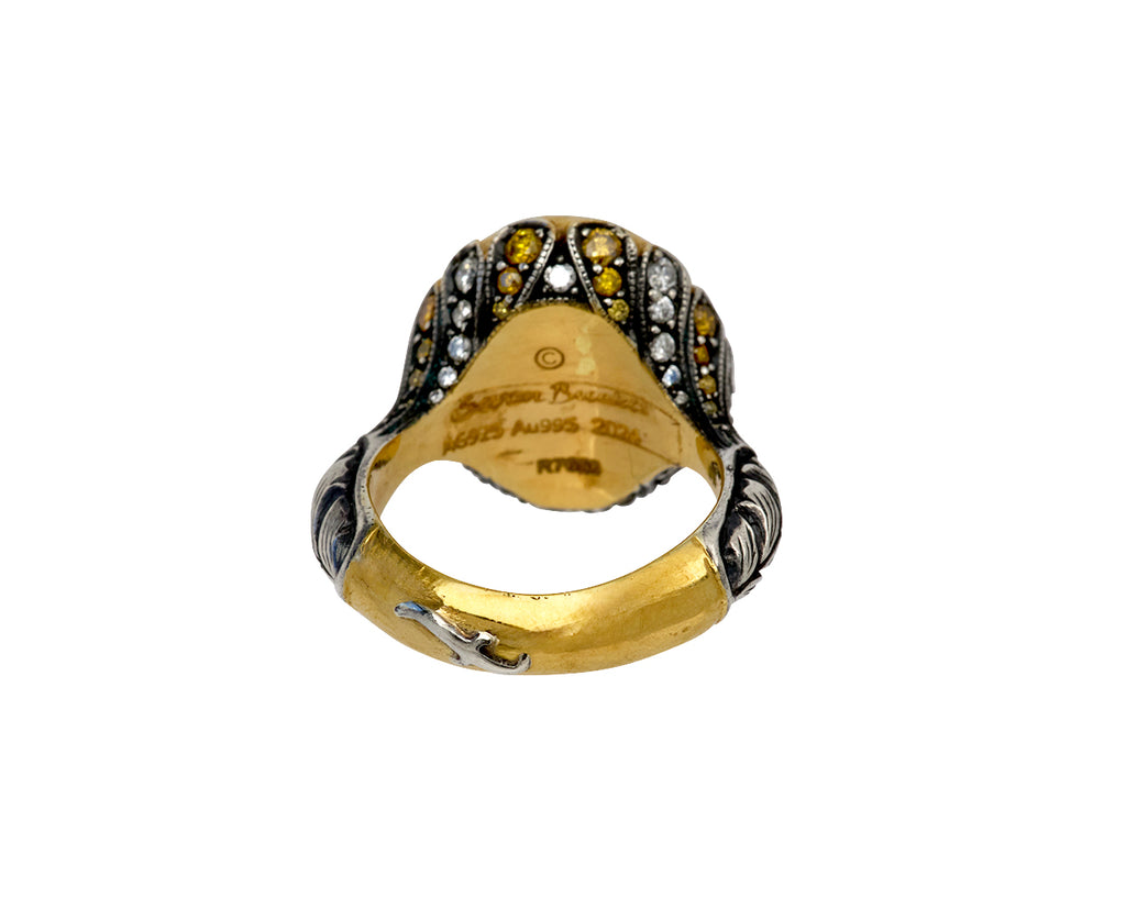 Carved Floral Bouquet Ring