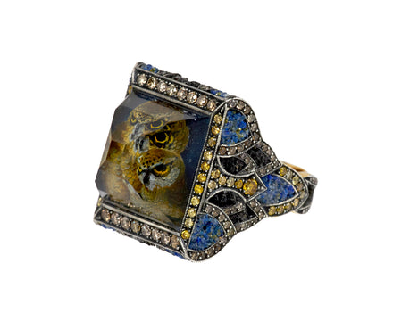 Carved Owl Ring