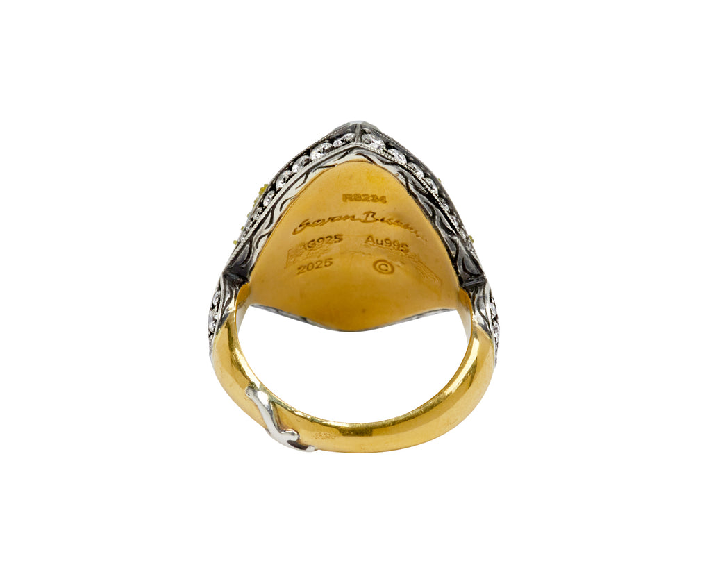 Rock Quartz Bird Ring