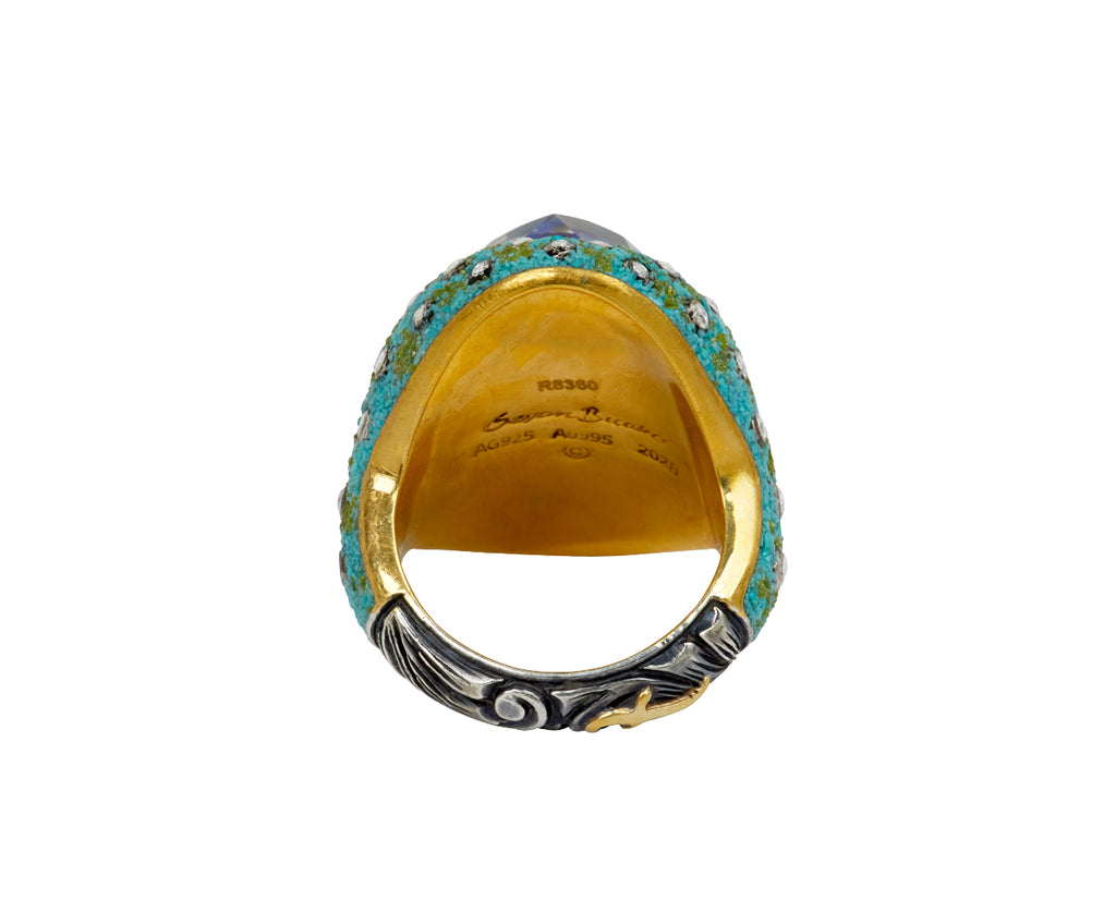 Carved Butterfly Garden Ring