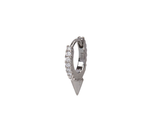 1/4 White Gold Diamond Eternity Spike SINGLE Hoop