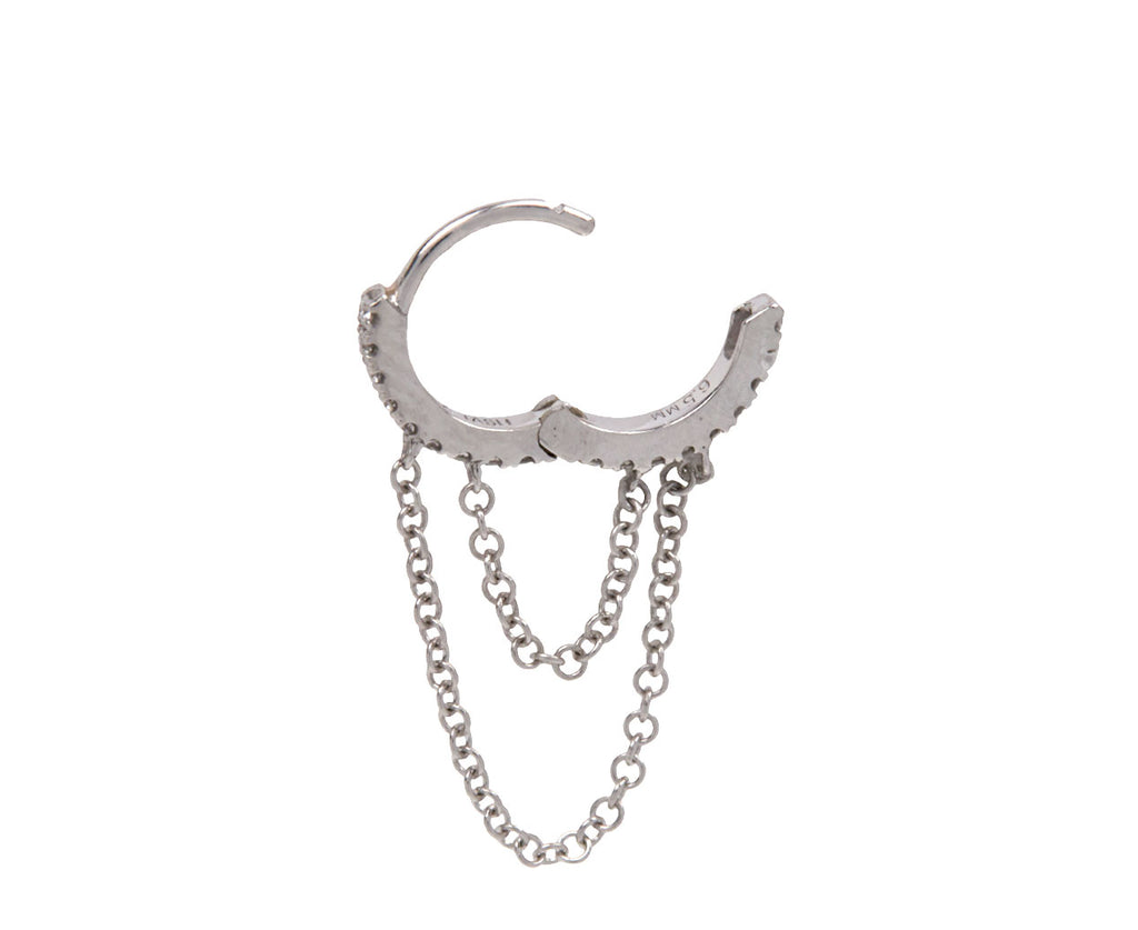 MARIA TASH White Gold Padlock Necklace | Harrods UK