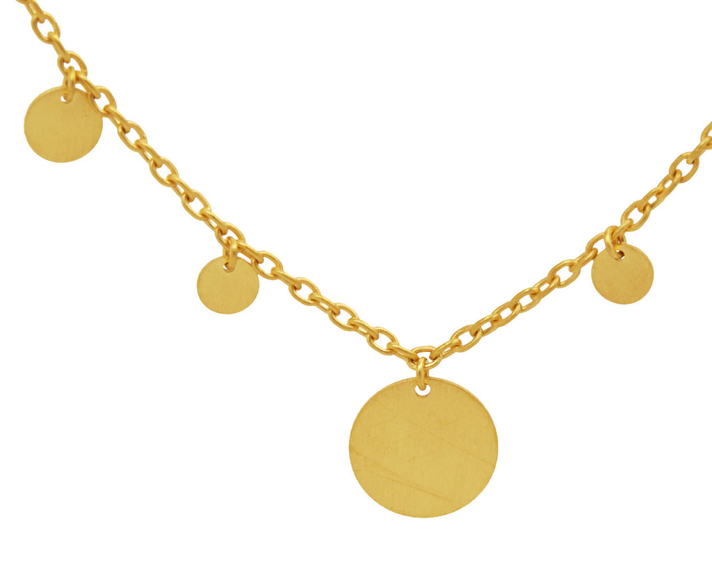 Irregular Dangling Sequin Necklace