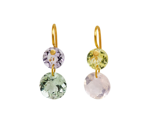 Extra Small Multicolored Pastel Earrings
