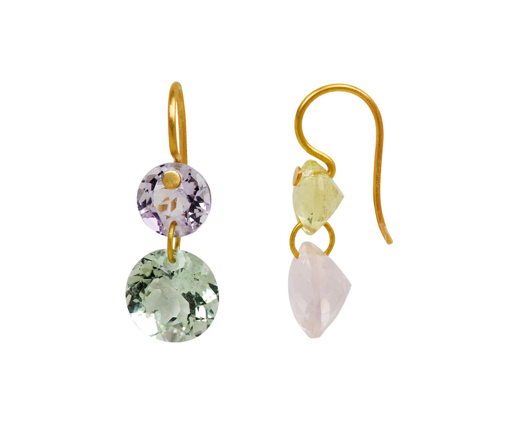 Extra Small Multicolored Pastel Earrings