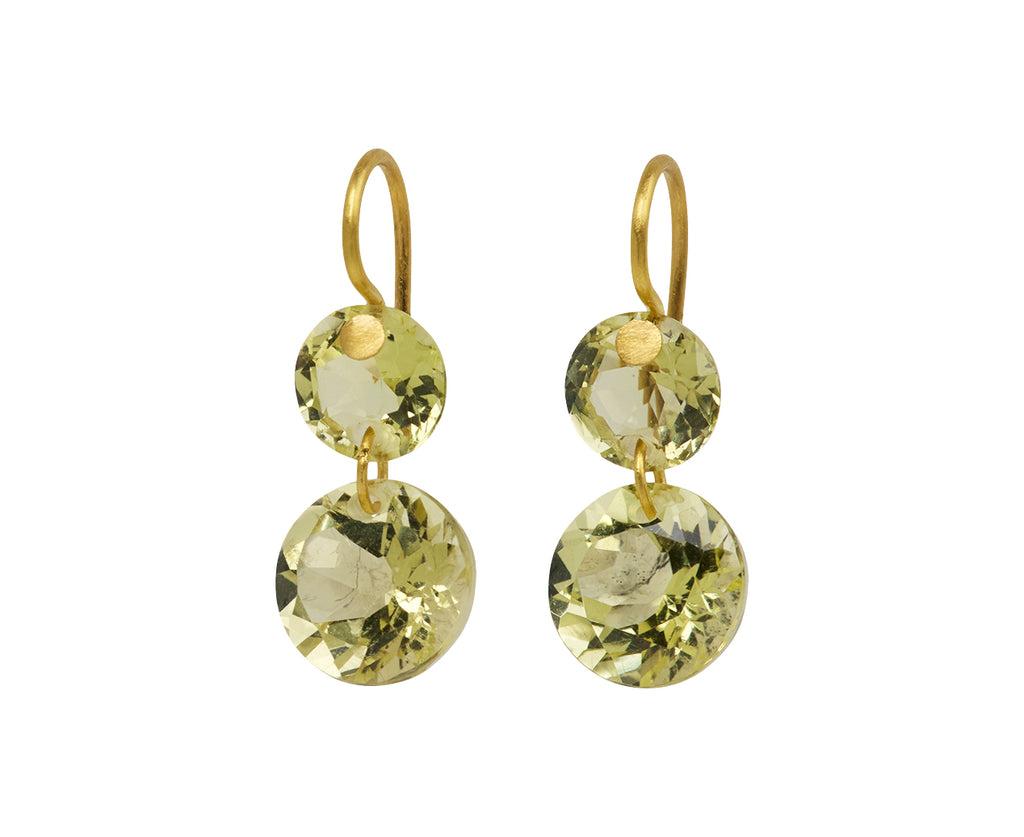 Extra Small Lemon Quartz Incandescence Earrings - TWISTonline 
