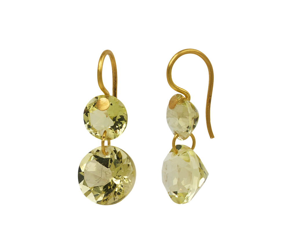 Extra Small Lemon Quartz Incandescence Earrings - TWISTonline 