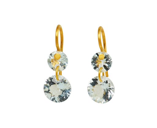 Maria-Hélène de Taillac Extra Extra Small Aquamarine Incandescence Earrings 