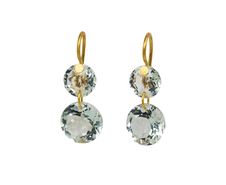Extra Small Green Quartz Incandescence Earrings