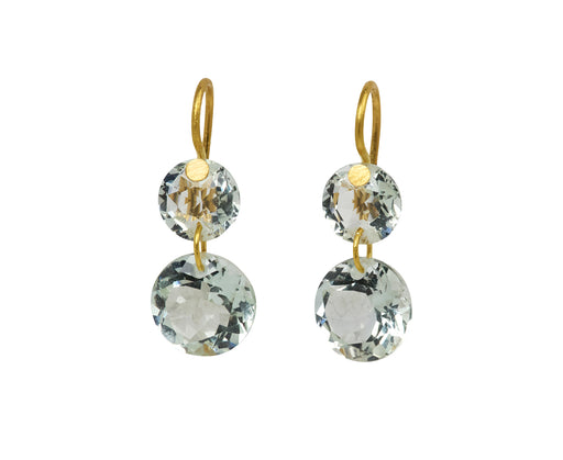 Extra Small Green Quartz Incandescence Earrings