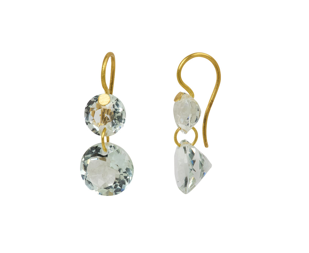 Extra Small Green Quartz Incandescence Earrings