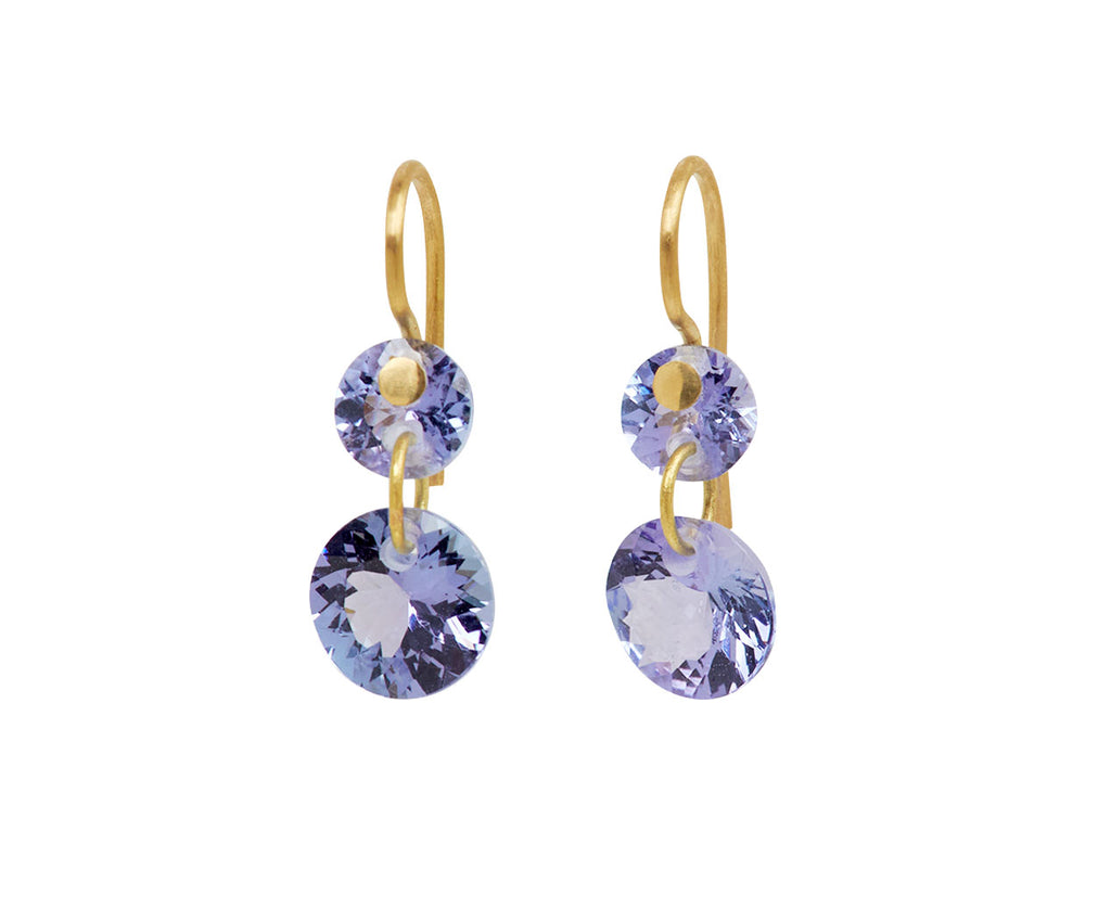 Extra Extra Small Tanzanite Incandescence Earrings