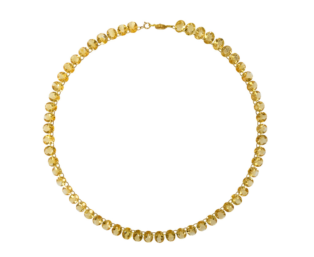 Citrine Oval Collar Necklace