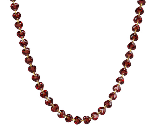 Garnet Precious Heart Necklace