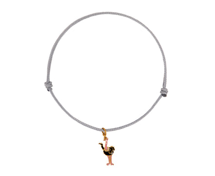 Marie-Hélène de Taillac Ostrich Charm Bracelet