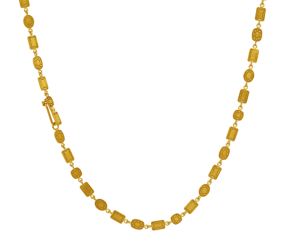 Gold Gem Sequins Necklace