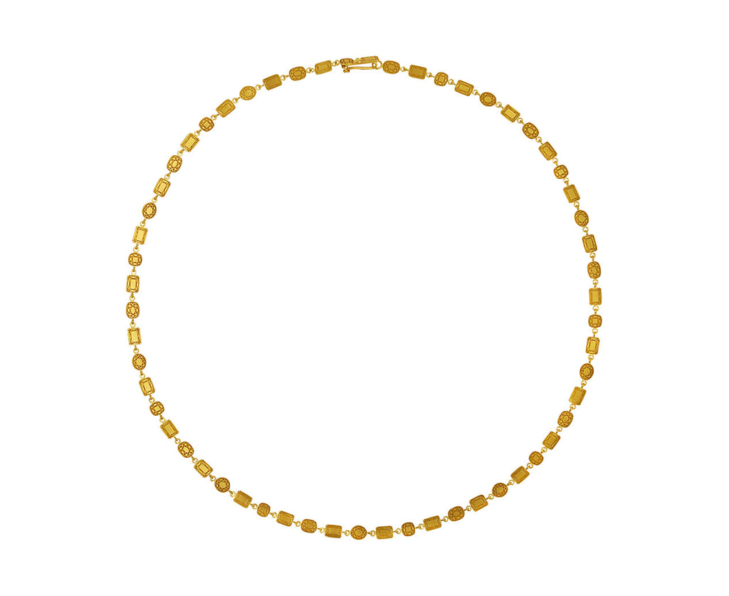 Gold Gem Sequins Necklace
