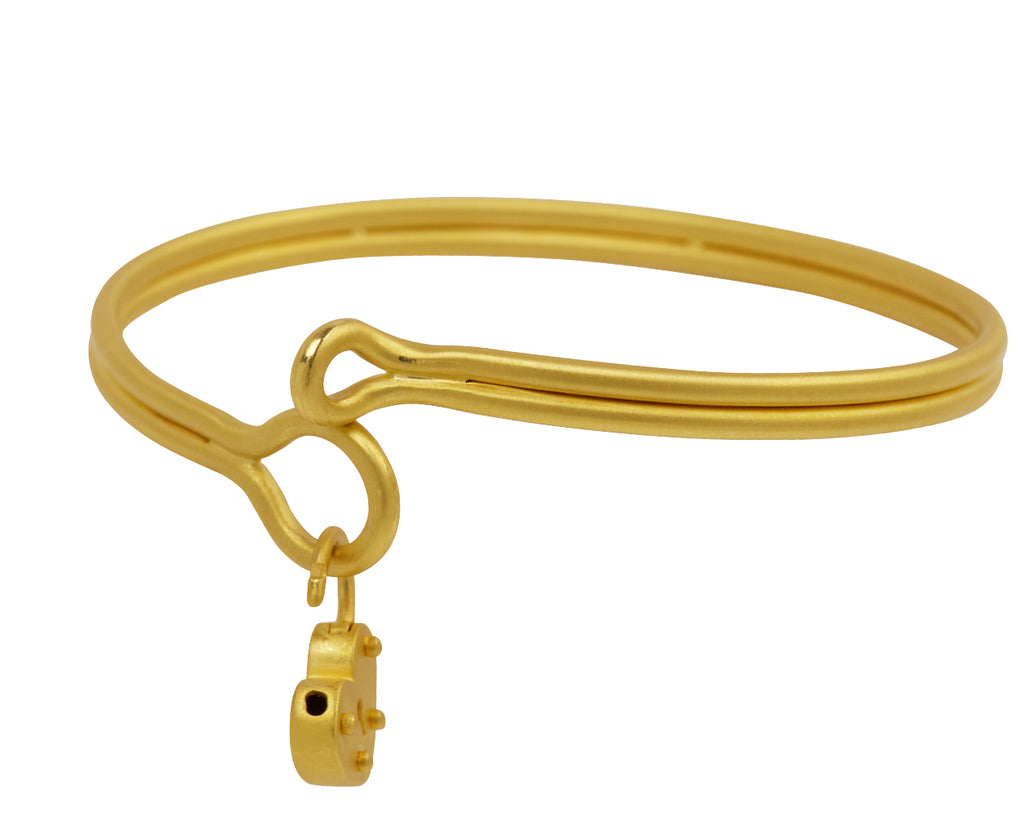Double Knotted Love Padlock Bracelet