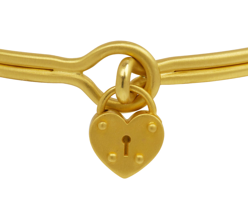 Double Knotted Love Padlock Bracelet